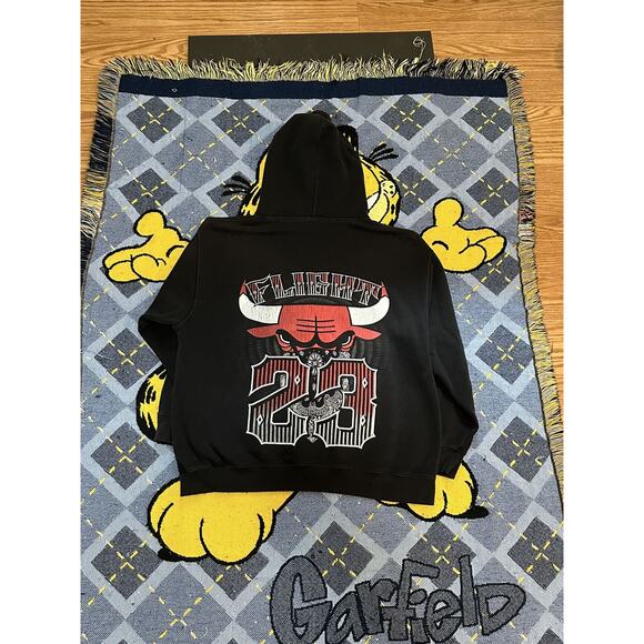 Vintage Chicago Bulls Jordan Graphic Hoodie Pullover - Picture 4 of 4